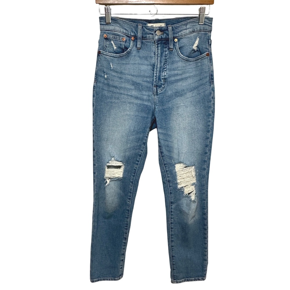 Madewell The Perfect Vintage Jean‎ High Rise Womens 26 Distressed Blue Denim